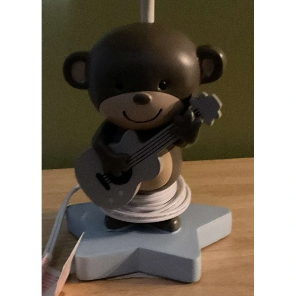 Monkey And Stars Baby/Toddlers Bed Side Lamp By‎ Kids Line LLC